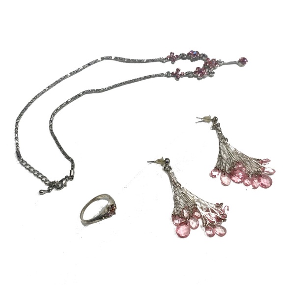 ‼️LAST CHANCE 🎉2/$20 Set of 3 Matching Jewelry Pink Ardene Bulk Bundle - Picture 12 of 12
